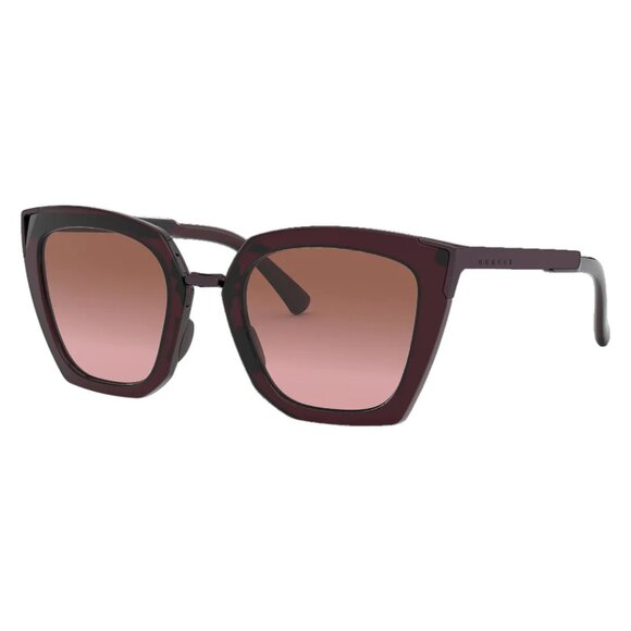 Oakley Women's Side Swept Sunglasses Crystal Raspberry/G40 Black Gradient - Picture 7 of 8